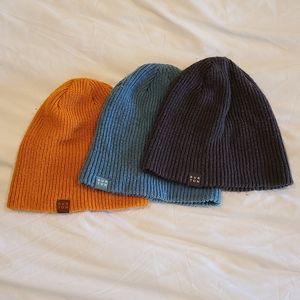 3 Burton and 1 Patagonia Beanies Hats